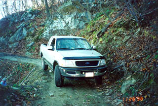 Tight squeeze -- not really -- just for the effect